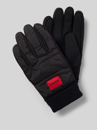 HUGO Handschuhe mit Anti-Rutsch-Beschichtung Modell 'JAKOTA' Black 1