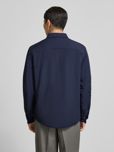 CRUNA Overhemdjack met drukknoopsluiting, model 'Grenoble' Marineblauw - 5