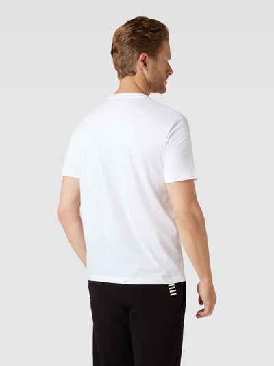 EA7 Emporio Armani T-shirt ze wzorem z logo Biały 5