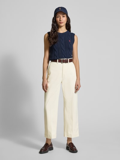 Polo Ralph Lauren Wide Leg Chino mit Gürtelschlaufen Sand 1