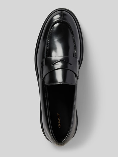 Gant Penny-Loafer aus Leder mit Schaftbrücke Modell 'Aligrey' Black 4