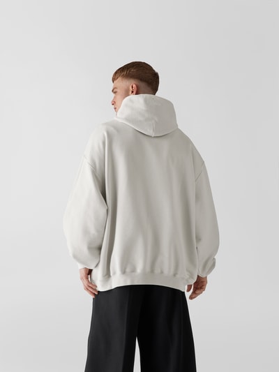 VETEMENTS Oversized Hoodie mit Label-Print Ecru 5