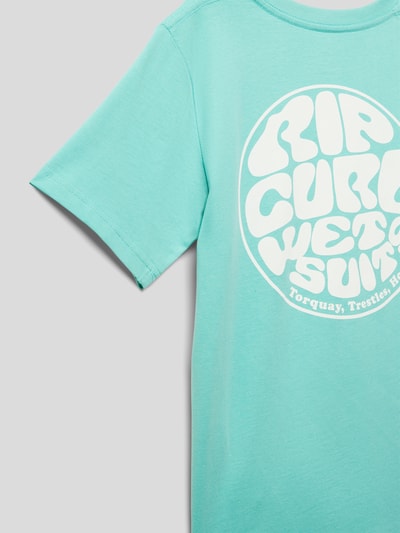 Rip Curl T-shirt z nadrukiem z logo Lazurowy 2