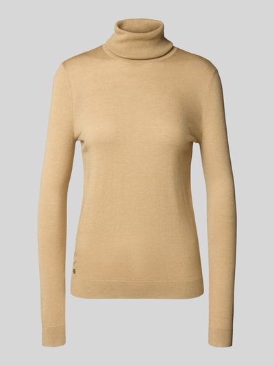 Lauren Ralph Lauren Regular fit coltrui met zijde, model 'ZOE' Camel - 2