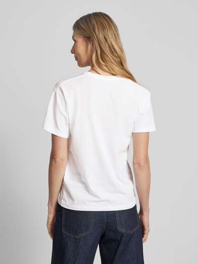 Polo Ralph Lauren T-Shirt mit Motiv- und Label-Print Modell 'Beach' Weiss 5