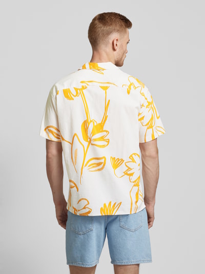 Jack & Jones Premium Regular fit vrijetijdsoverhemd met 1/2-mouwen, model 'BLAPALMA' Offwhite - 5