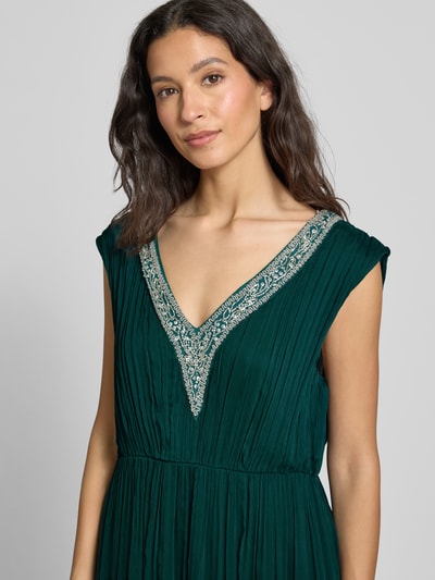 GUIDO MARIA KRETSCHMER WOMAN Abendkleid mit Zierstein- und Paillettenbesatz Modell 'Melissa' Smaragd 3