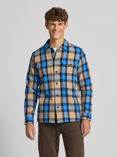 Blend Regular fit overhemdjack met borstzak, model 'DIEGO' Lichtblauw - 4