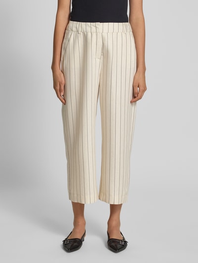 comma Culotte van viscosemix met steekzakken Wit - 4