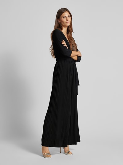 ZABAIONE Jumpsuit mit Bindegürtel Modell 'Romper' Black 1