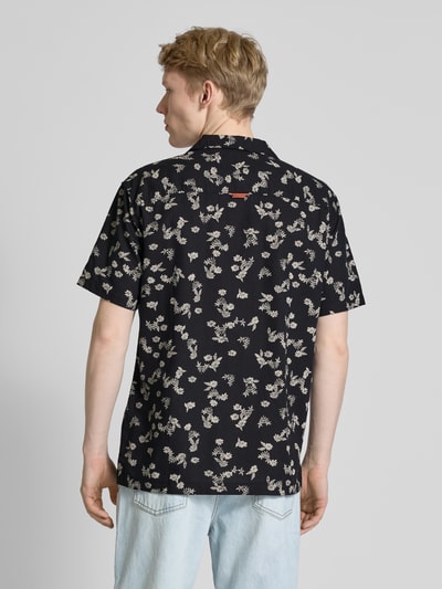 Superdry Regular Fit Freizeithemd aus Baumwoll-Leinen-Mix Black 5