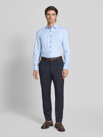 OLYMP Level 5 Body Fit Businesshemd mit Kentkragen Bleu 1