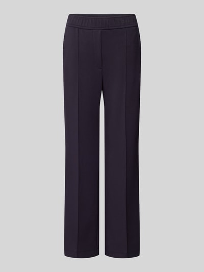 Marc Cain Loose fit pantalon met vaste bandplooien Marineblauw - 2