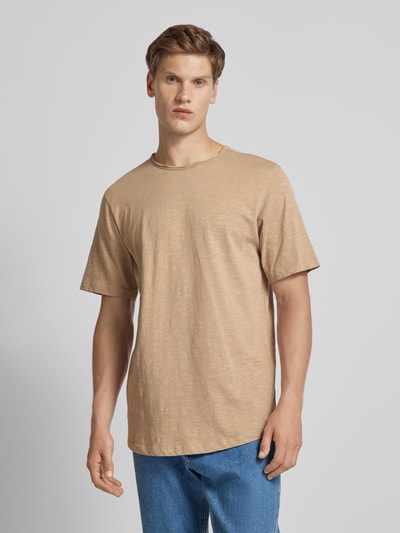 Jack & Jones T-shirt met ronde hals, model 'BASHER' Beige - 4