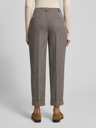 Jake*s Collection Spodnie materiałowe z wpuszczanymi kieszeniami w stylu francuskim Ciemnobrązowy 5