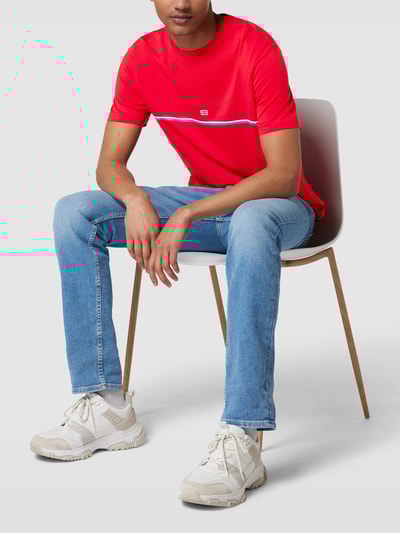 Christian Berg Men T-Shirt mit Brand-Detail Rot 1