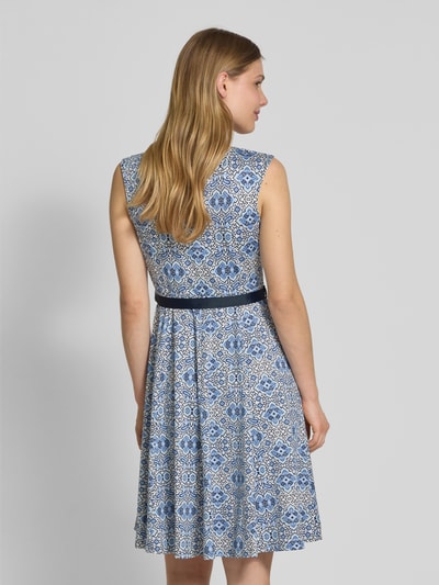 Christian Berg Woman Selection Minikleid mit Bindegürtel Blau 5