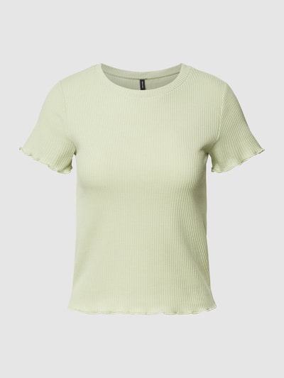 Vero Moda T-Shirt mit Muschelsaum Modell 'EMMA' Mint 2