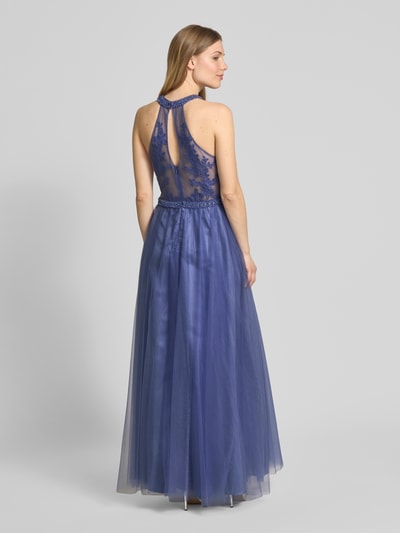 Laona Abendkleid mit Neckholder Blau 5