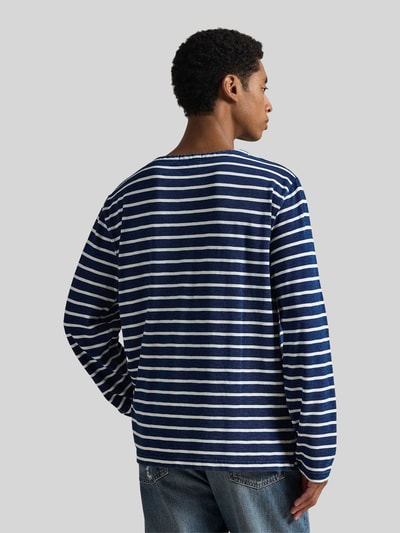 Polo Ralph Lauren bluzka z długim rękawem o kroju regular fit z detalem z logo Granatowy 5