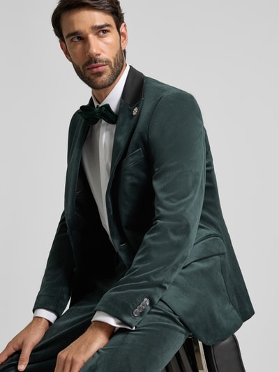 MCNEAL Slim fit colbert van fluweel Donkergroen - 3