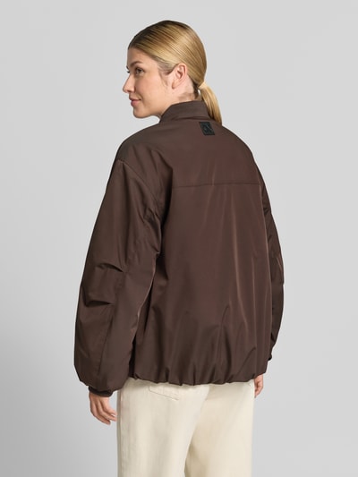 OPUS Oversized Bomberjacke mit Baseball-Kragen Modell 'Hotensi' Dunkelbraun 5