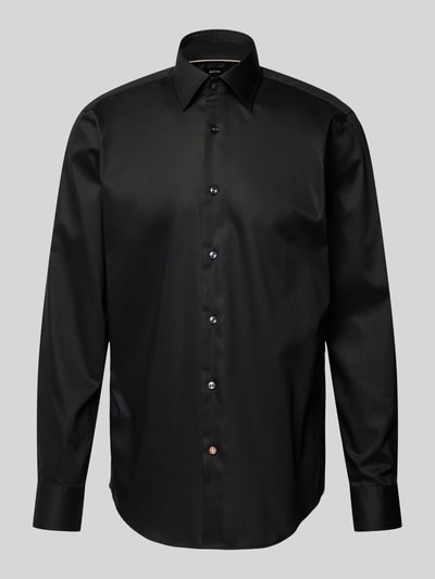 BOSS Regular Fit Business-Hemd mit Kentkragen Modell 'JOE' Black 1