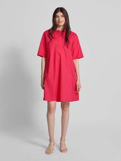 Christian Berg Woman Knielange overhemdjurk met 1/2-mouwen Fuchsia - 1