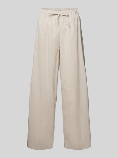 ONLY Loose Fit Weite Hose aus reiner Baumwolle Modell 'AUGUSTA' Sand 2