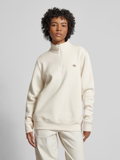 Dickies Sweatshirt met opstaande kraag, model 'OAKPORT' Beige - 4