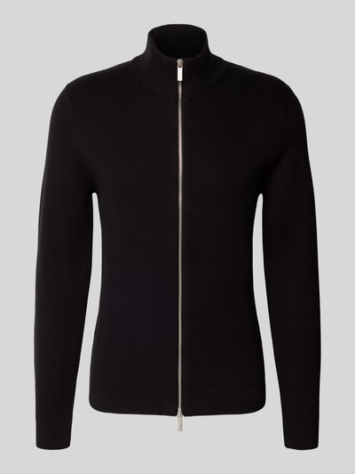 SELECTED HOMME Regular Fit Strickjacke aus reiner Baumwolle Modell 'DANE' Black 2