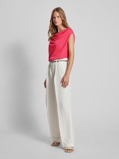 Lauren Ralph Lauren Top met plooien, model 'ARLAINE' Felroze - 1