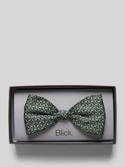 Blick Strik van zijde in all-over look, model 'Jeremy' Groen - 1