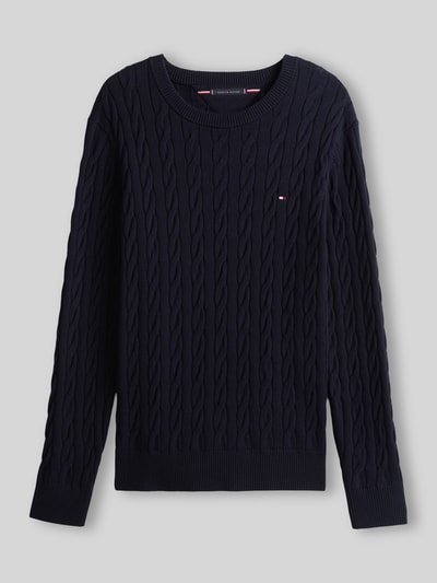 Tommy Hilfiger regular fit pullover van puur katoen Marineblauw - 2