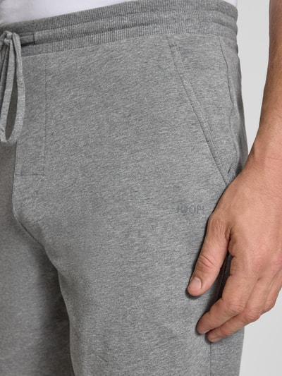JOOP! Collection Sweatshorts met elastische band en tunnelkoord Middengrijs gemêleerd - 3