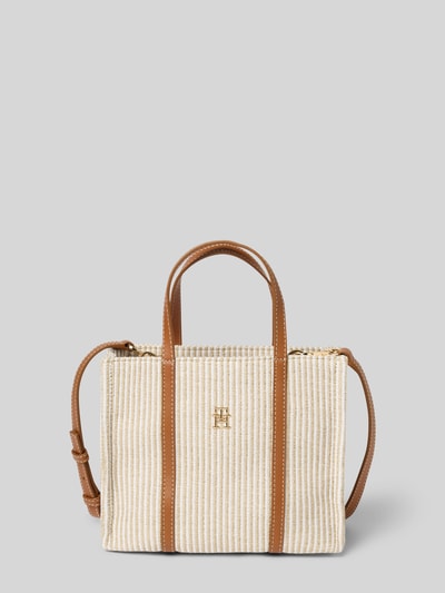 Tommy Hilfiger Crossbody-Strand-Tasche aus Baumwollmix Beige 2