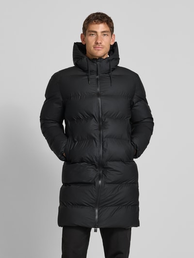RAINS Regular Fit Steppmantel mit Kapuze Modell 'Alter' Black 4