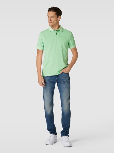 BOSS Orange Slim Fit Poloshirt mit Label-Detail Modell 'Prime' Grass 1