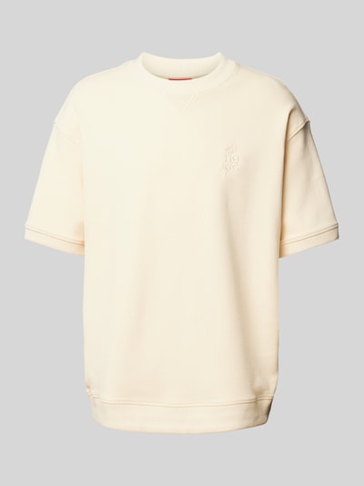 HUGO T-Shirt mit Rundhalsausschnitt Modell 'Dectaros' Beige 1