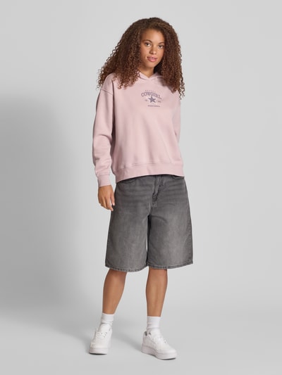 Only Loose Fit Hoodie aus Baumwoll-Mix Modell 'CAMILLA' Rosa 1