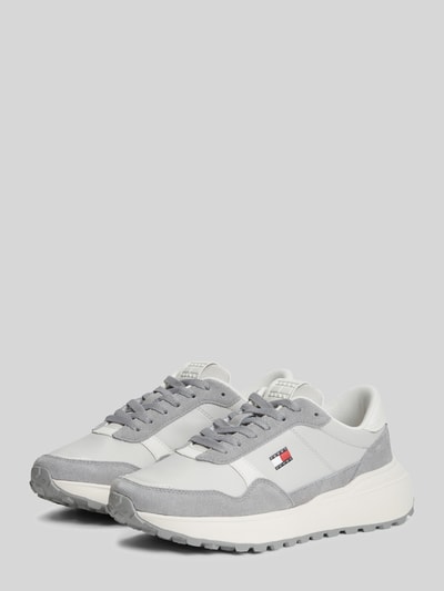 Tommy Jeans Sneaker aus echtem Leder Hellgrau 1