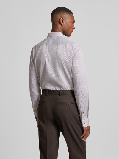 ETERNA Slim fit zakelijk overhemd met kentkraag Zand - 5