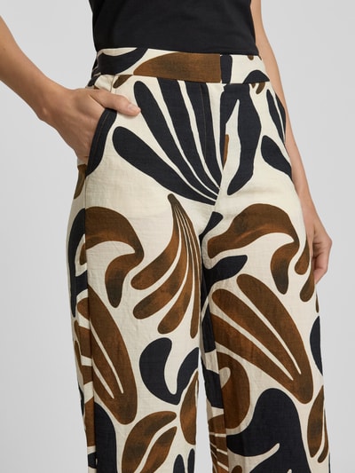 Mango Straight Leg Stoffhose mit Eingrifftaschen Modell 'KARINA' Offwhite 3