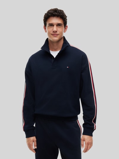 Tommy Hilfiger Regular Fit Sweatshirt aus reiner Baumwolle Marine 4