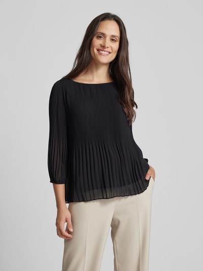 s.Oliver BLACK LABEL Regular Fit Bluse aus Chiffon Black 4