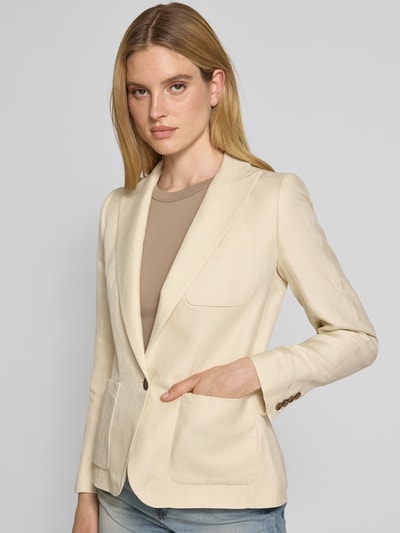 Lauren Ralph Lauren Blazer met opgestikte borstzak, model 'LURLEEN' Beige - 3