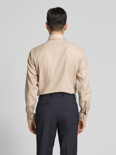 Profuomo Slim Fit Business-Hemd mit Kentkragen Modell 'Cutaway' Sand 5