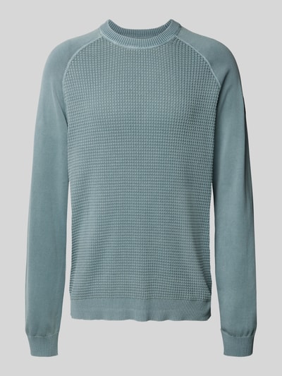 Napapijri Gebreide pullover met raglanmouwen, model 'ZANCA' IJsblauw - 2