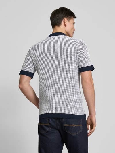 Jack & Jones Premium Regular Fit Poloshirt mit Label-Detail Modell 'SANDER' Dunkelblau 5