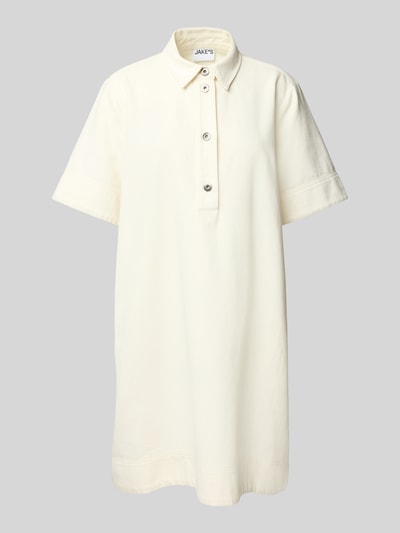 Jake*s Casual Sukienka mini z rękawem o dł. 1/2 Złamany biały 2